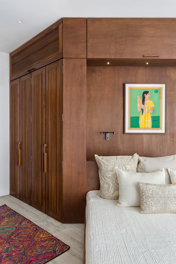 Worli Residence I Interiors Bedroom • WE Design Studio • Architects & Interior Designers in India