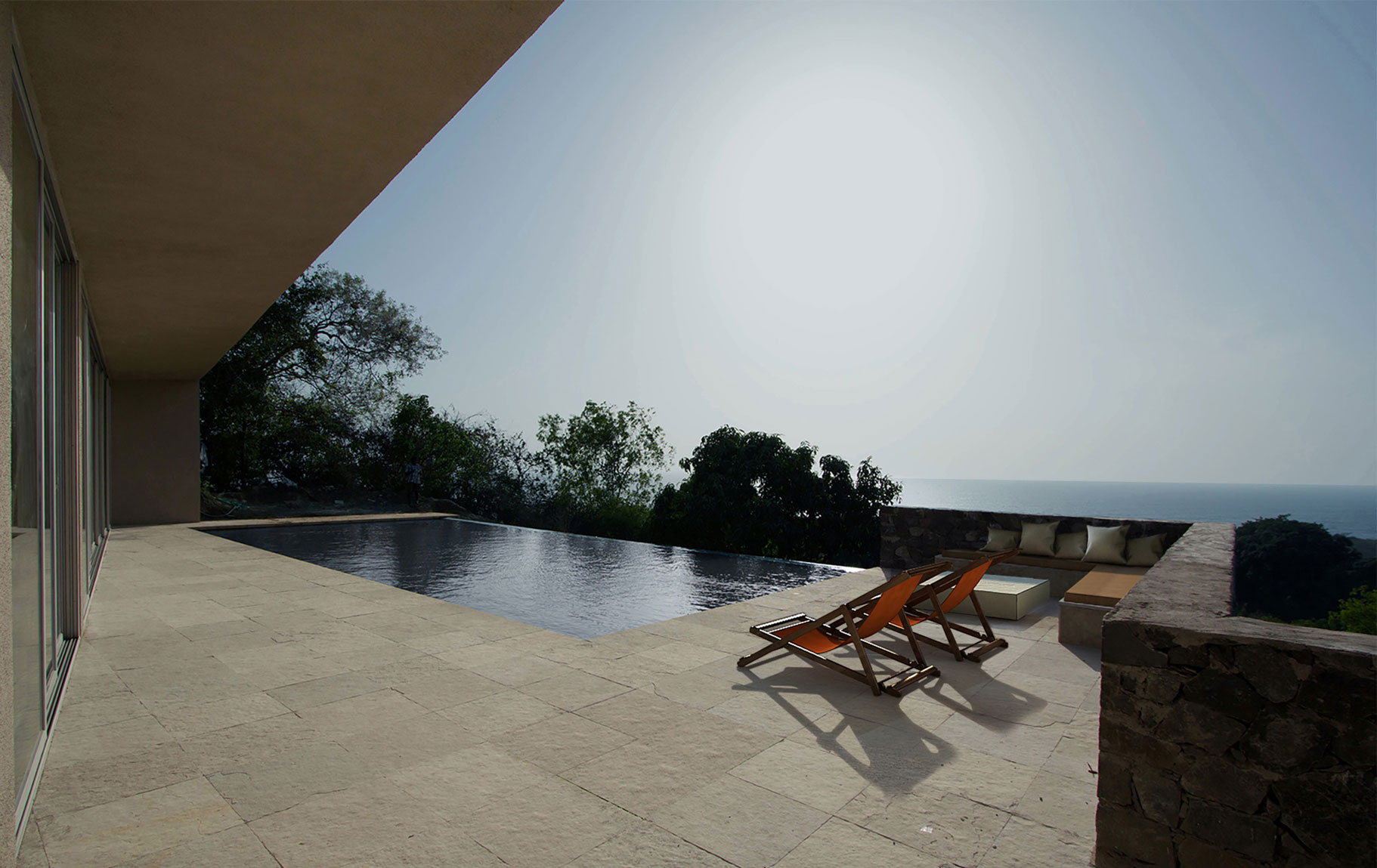 House on the Hill Pool and Sitout • WE Design Studio • Architects & Interior Designers in India House on the Hill Pool and Sitout • WE Design Studio • Architects & Interior Designers in India